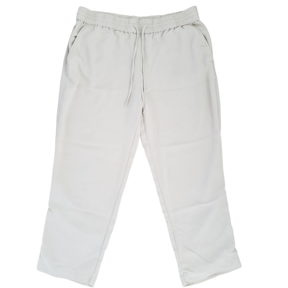 H&M Pants. Beige. Relaxed. Drawstring.  Elastic. Light. Size Large. Lounging